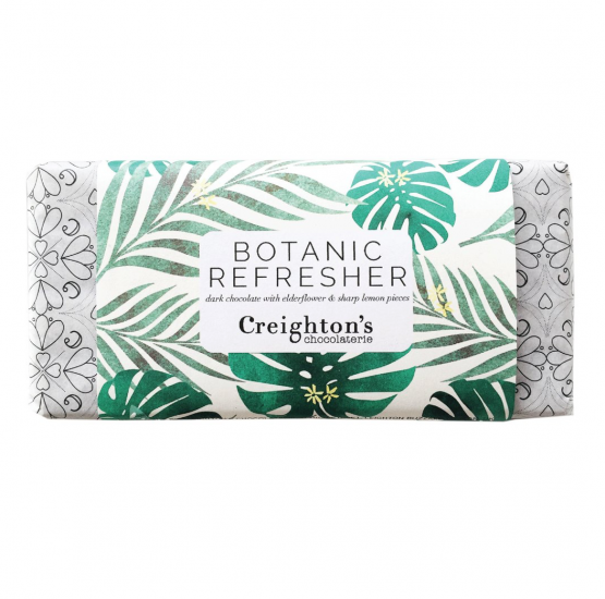 Cinq Filles Budapest Creighton kézműves csokoládé bodza és citromdarabokkal stílusos csomagolásban